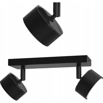 STROPNÍ SVÍTIDLO STROPNÍ LED REFLEKTOR ČERNÝ GX53 POLSKÁ MODERNÍ LAMPA 2-BODOVÁ