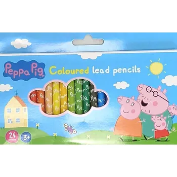 Pastelka Barevné pastelky prasátko Pepa (barevné pastelky ) 24 kusů /3
