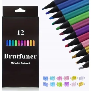 Pastelka 12 METALICKÝCH MĚKKÝCH PASTELŮ PASTELKY PRO DOSPĚLÉ I DĚTI