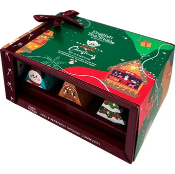 Čaj BIO Vánoční čaj – kolekce Kouzelné figurky, 12 pyramidek, English Tea Shop Barva: Zelená