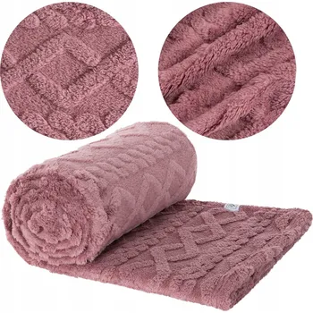 Prostěradlo Deka Eurofirany polyester 200 cm x 220 cm růžová