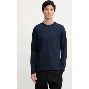 Pánské tričko Bavlněné tričko s dlouhým rukávem Joop! tmavomodrá barva, 30047431 59X, vel. M