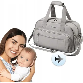 Přebalovací taška Taška do porodnice, cestovní taška na kočárek PRO MAMINKU Babyono 1650/02 šedá