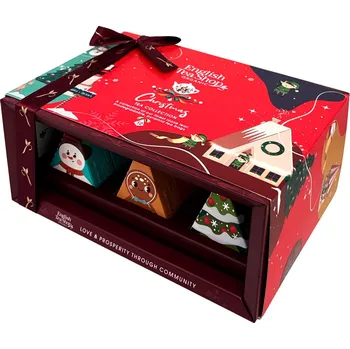 Čaj BIO Vánoční čaj – kolekce Kouzelné figurky, 12 pyramidek, English Tea Shop Barva: Červená