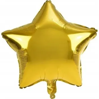 Balónek Fóliový balónek HVĚZDA zlatá velká