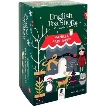 Čaj BIO Vánoční Earl Grey s vanilkou, 20 sáčků, English Tea Shop