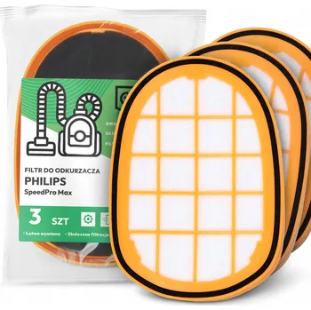 Filtr do vysavače 3x FILTR do VYSAVAČE Philips SpeedPro Max Vzduchový Omyvatelný FILTRY EM-W