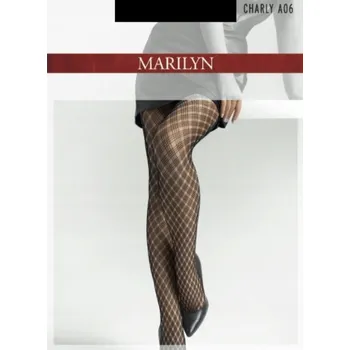 Dámské punčochy Punčocháče kabaretky Marilyn kabaretky punčocháče Marilyn velikost S/M, 32den, černé, velikost 1/2