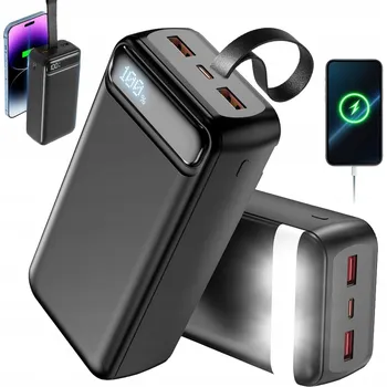Powerbanka POWERBANKA 50000MAH VELKÁ KAPACITA 3 USB PORTY TYP C RYCHLÉ NABÍJENÍ