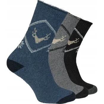 Pánské ponožky Natur Alpaca Vlněné Ponožky Silné Teplé Vlněné Ponožky Zimní z Alpaky vícebarevné velikost 43-46