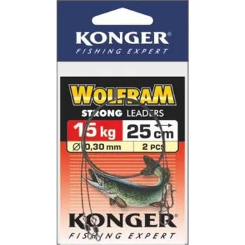 Návazec Konger wolfram 15 kg 25 cm