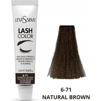 Barva na řasy a obočí Levissime Lash Color Barva na obočí a řasy Přírodní hnědá 6-71 15 ml