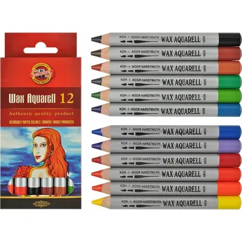 Pastelka KOH-I-NOOR Voskové akvarelové barvy 12 barev, akvarelky 8282