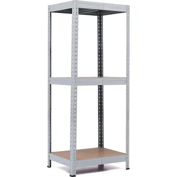 regál Policový regál Trestles RH 1500x600x600, nosnost 1050 kg, 3 police Barva: šedá