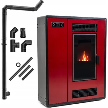 Krbová kamna Kamna na pelety volně stojící 7,5 kW koza ocelový krb aplikace Thunder