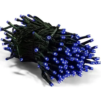 Vánoční dekorace Senzanakupy Venkovní řetěz 10 m 100 LED, modrý, 8 programů