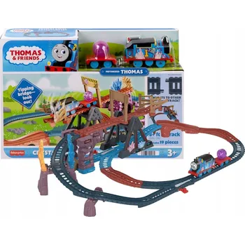 Vláček a vláčkodráha FISHER PRICE TOMEK - SADA DRÁHY Křišťálová jeskyně + lokomotiva Tomáš