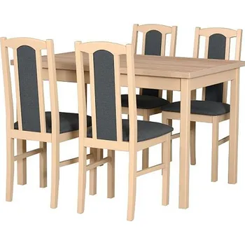 Jídelní set MILÉNIUM 4 Jídelní set stůl + 4 židle, dub sonoma