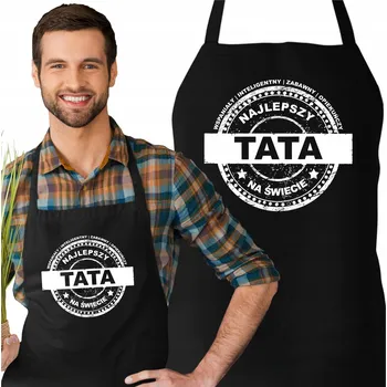 Obraz Zástěra pro tátu DÁREK KE DNI OTCŮ Nejlepší táta na světě Zástěrka
