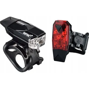 Cyklosvítilna Sada cyklistických světel INFINI Set Mini Lava USB černá I-261WR-B OS