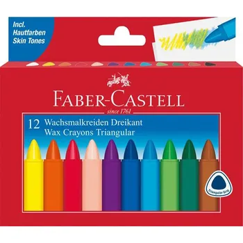 FABER-CASTELL Voskovky Faber-Castell Triangular 12 barev 597565