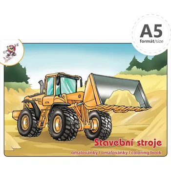 omalovánky Petr Mičánek Omalovánka A5 - Stavební stroje 597729