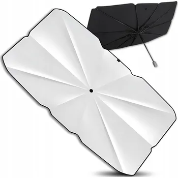 Stínítko do auta Sluneční clona do interiéru na přední sklo – ochrana proti slunci