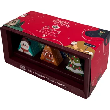 Čaj BIO Vánoční čaj – kolekce Kouzelné figurky, 6 pyramidek, English Tea Shop Barva: Červená