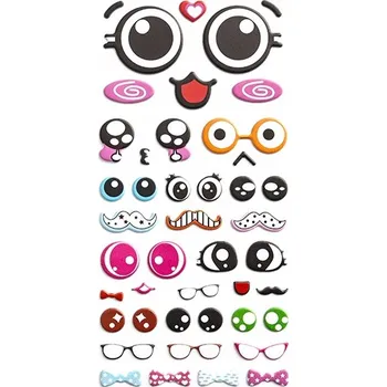 samolepka DpCraft Konvexní Samolepky (puffy) - smajlíky 44 ks