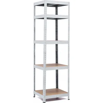 regál Policový regál Trestles RH 2000x600x400, nosnost 1750 kg, 5 polic Barva: šedá