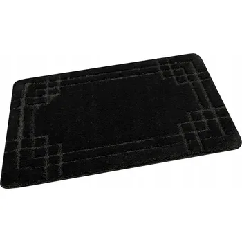 Koupelnová předložka KOUPELNOVÁ PŘEDLOŽKA PROTI SKLUZU ČERNÁ LINIE MOZAIKA ROHOŽKA SEGO 60x100 cm