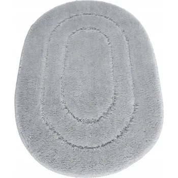 Koupelnová předložka Koupelnová předložka e-floor šedá oválná 40x60 cm protiskluzová