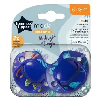 dudlíky Tommee Tippee CTN Dudlík silikon Moda, 6-18m, 2ks - více barevných variant (43338594)