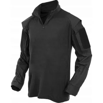 Pánská košile Taktická košile Rip-Stop MFH na suchý zip Černá L