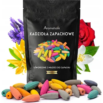 Vonná tyčinka Vonné kužely Aromaholik Přírodní vonné kužely BACKFLOW 150 Ks XXL