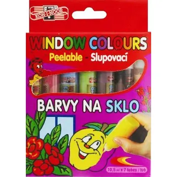 Speciální výtvarná barva Barva na sklo sada, 7 x 10,5 ml 597399