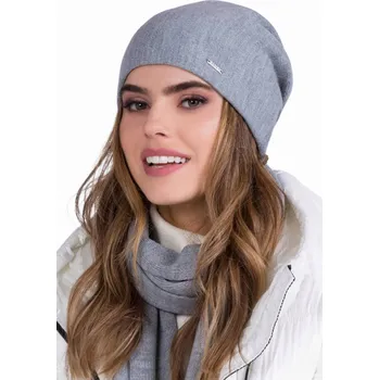 Čepice KAMEA zimní čepice beanie šedá, univerzální velikost