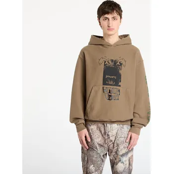 Pánská mikina Mikina Brain Dead Future Vision Hoodie Coffee L