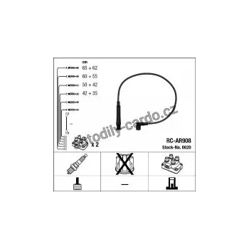 Zapalovací kabel Sada kabelů pro zapalování NGK RC-AR908 - ALFA ROMEO