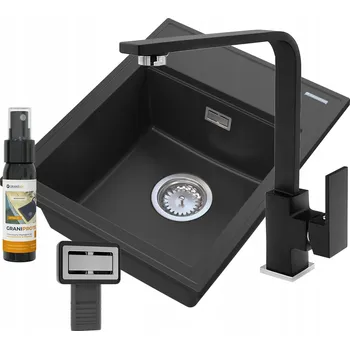 Granitový dřez Granitan Alor černý