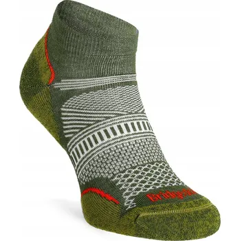 Pánské ponožky Ponožky Bridgedale Hike UL T2 Coolmax Perfo Low - zelené 48+