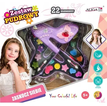 Rtěnka Sada STÍNŮ PRO DĚTI Pudrová sada ZP-2609 18 stínů, 1 rtěnka, 3 štětce