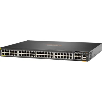 Switch Hewlett Packard Enterprise Aruba 6200F 48G 4SFP+ Spravovaný L3 Gigabit Ethernet (10/100/1000) Černý 1U