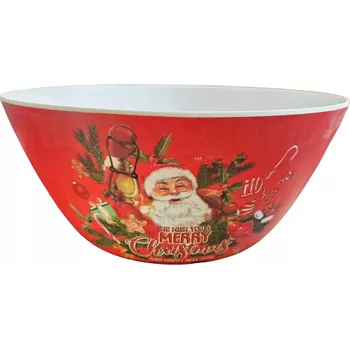 Melaminová miska s vánočním motivem Ø 25 cm, vánoční nádobí /392