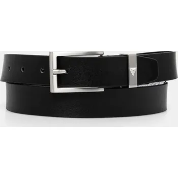 Opasek Kožený pásek Guess pánský, černá barva, BMCLSL.P4335 99X, vel. M