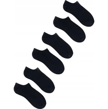 Dámské ponožky Bavlněné kotníkové ponožky Ponožky černé, pánské, dámské, unisex BALENÍ 6 KUSŮ , 39-45 YOCLUB