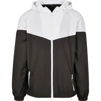 Pánská větrovka Build Your Brand Pánská bunda BY129 Black-White XS