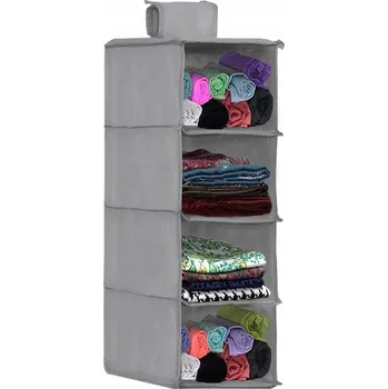 Organizér oblečení ZÁVĚSNÝ REGÁL DO SKŘÍNĚ STABILNÍ ORGANIZÉR NA OBLEČENÍ 30X30X80