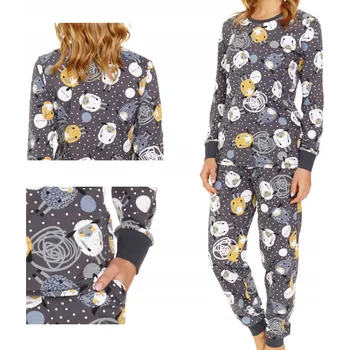 Dámské pyžamo Doctor Nap dámské pyžamo bavlna šedé, velikost S