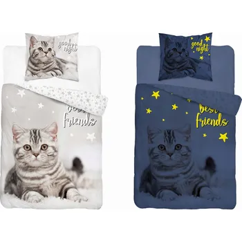 Povlečení Povlečení Svítící ve tmě KOTEK 140x200